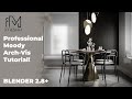 Professional Blender Arch-vis Tutorial | Moody Room | iMeshh