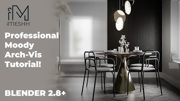 Professional Blender Arch-vis Tutorial | Moody Room | iMeshh