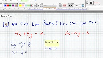 3 6 Parallel Lines in the Coordinate Plane Video