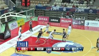 ᴴᴰ[103UBA 即時Highlights]::男一級決賽:: 臺科大謝宗融 雙手暴扣籃框!! 大專籃球聯賽