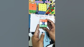 how to make Indian flag on Rubik