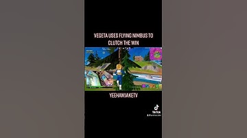 Vegeta uses flying nimbus to win