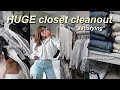 Huge closet cleanout for the new year  decluttering  organizing everything satisfying