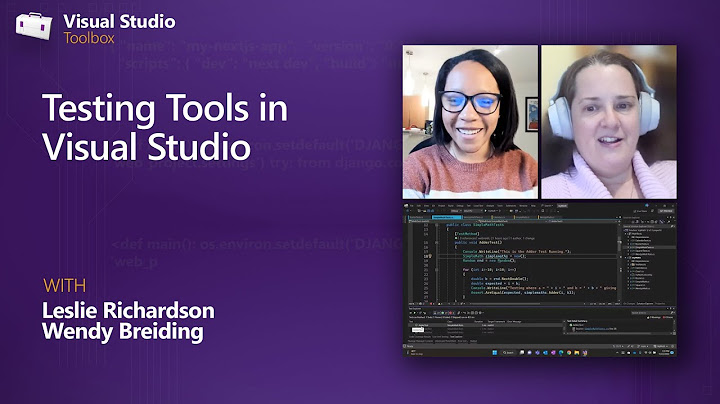 Which build tools does Visual Studio use?