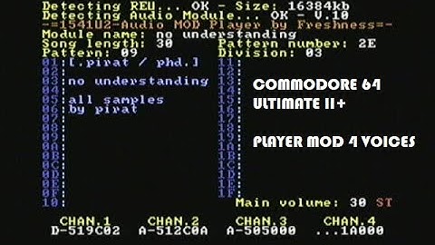 COMMODORE 64 - MUSIC NO UNDERSTANDING BY PIRAT WITH MODPLAYER