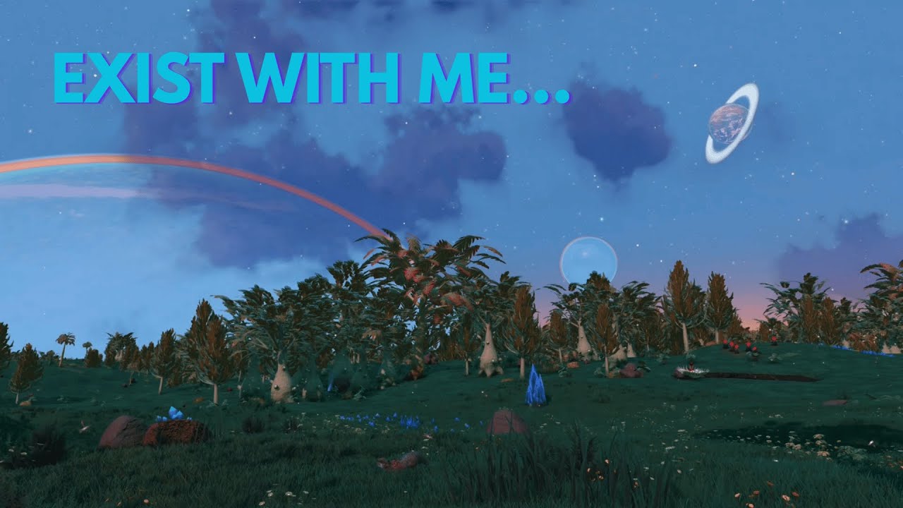 No Man's Sky Ambient Space Planet 24/7 - Relaxing Background Scenery