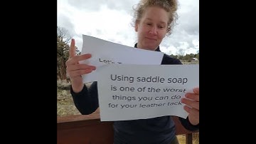 Using saddle soap is one of the worst things you can do for your leather tack