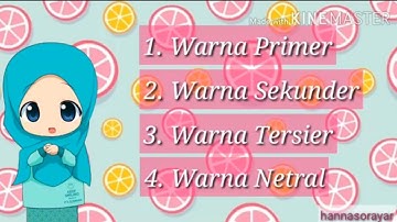 Warna Primer, Sekunder, Tersier dan Netral