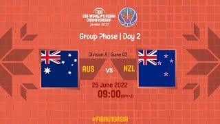 Australia v New Zealand | Full Basketball Game | FIBA U16 Women's Asian Championship 2022