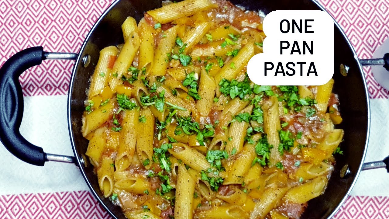 OnePan Spanish Garlic Pasta Easy Recipe & Done in 30 Minutes