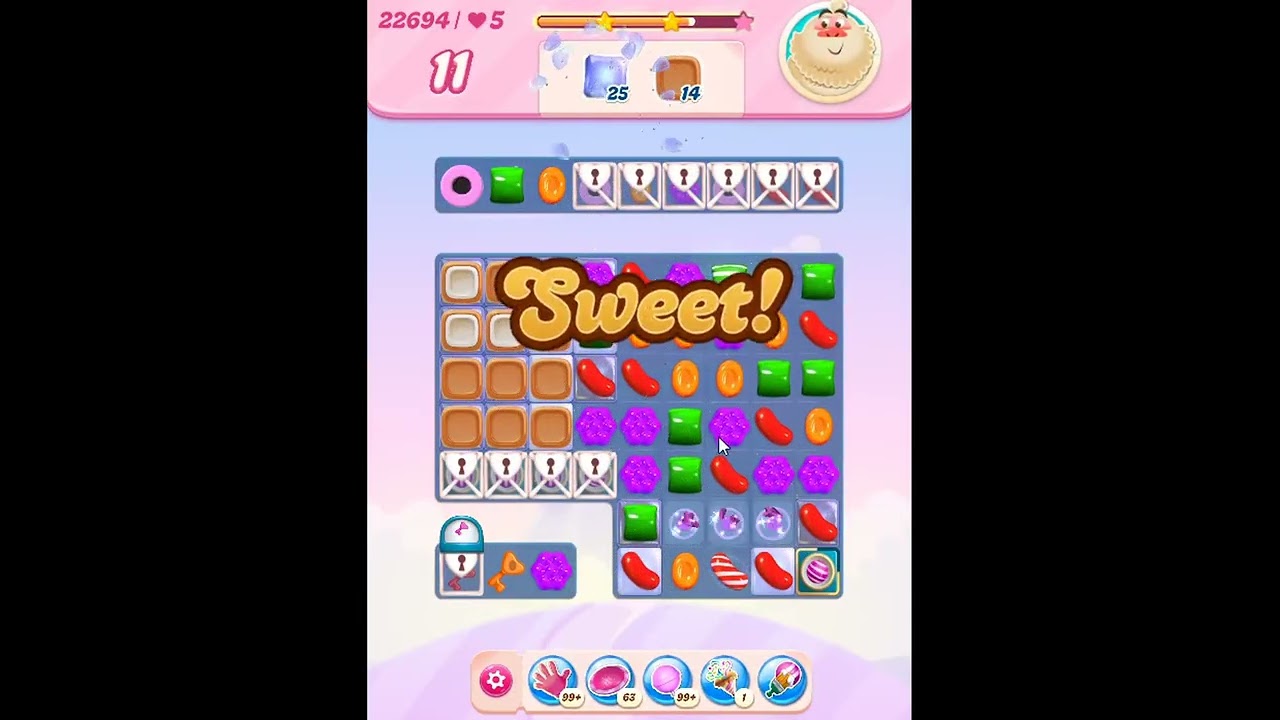 Candy Crush Saga Level 22694 - NO BOOSTERS | SKILLGAMING ✓ - YouTube