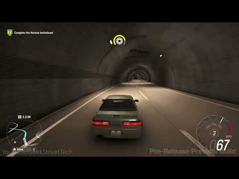 FORZA HORIZON 6 Nissan Silvia K | Exhaust popping + Tunnel Run