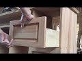 Amazing Woodworking Skills Smart - How To Build Hardwood Drawers Cabinets With Creative Style