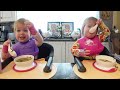 Twins try italian wedding soup