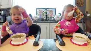 Twins try Italian wedding soup