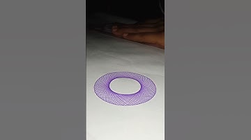 How To Make A Arting Spirograph Design #shorts #ytshort