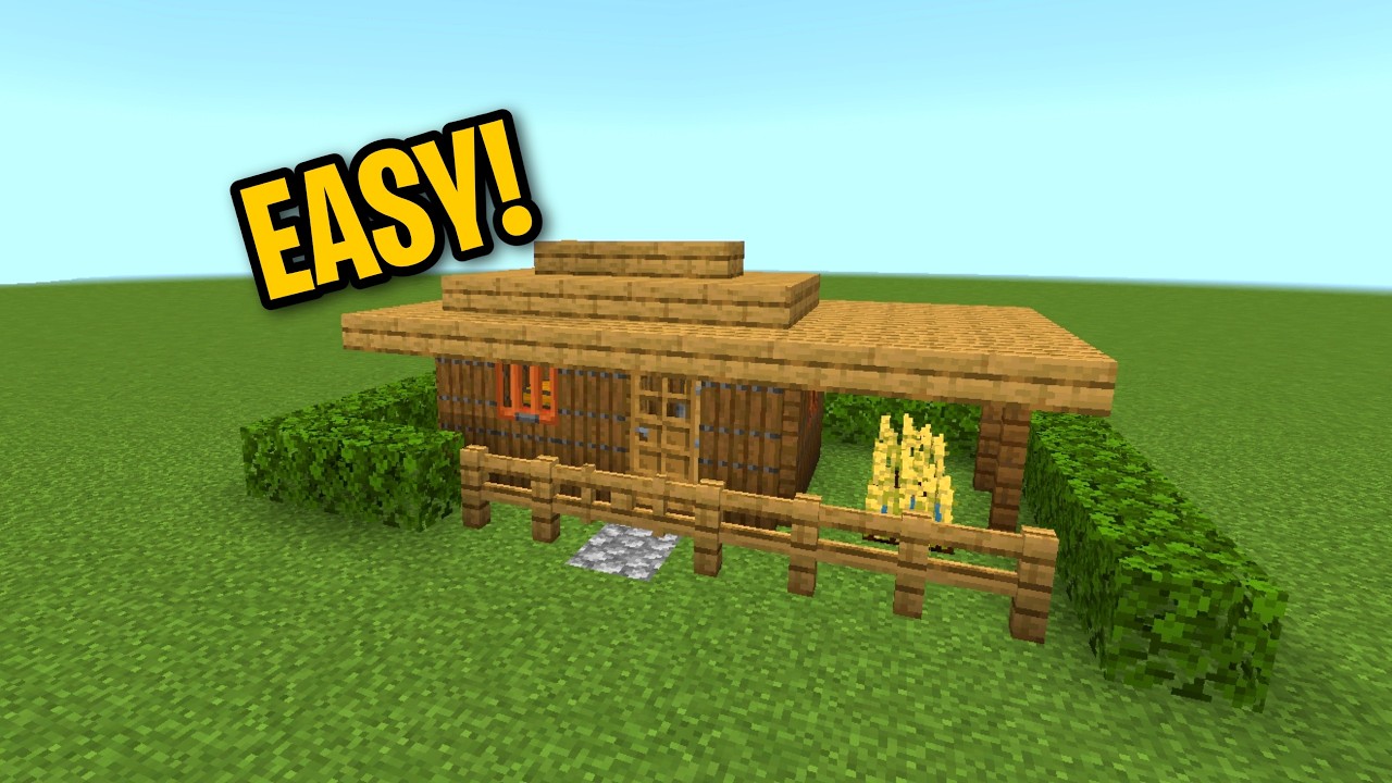 Minecraft Starter House Tutorial (Survival Build) - YouTube
