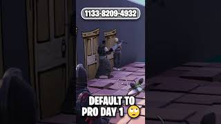 Fortnite Default To Pro Day 1