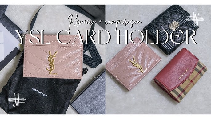 YSL CARD HOLDER UNBOXING: TWO COLORS (FOG & NUDE BEIGE) 