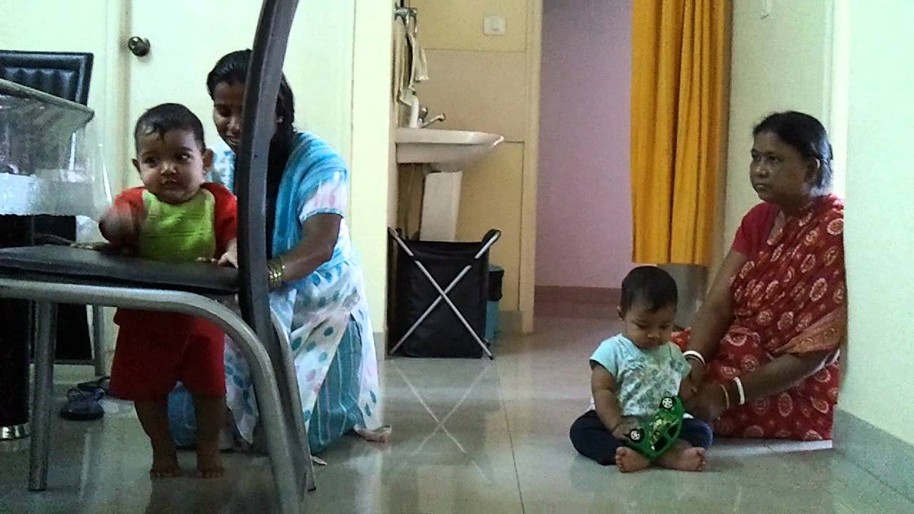 Watch a lazy nanny or babysitter for twins. Shocking!