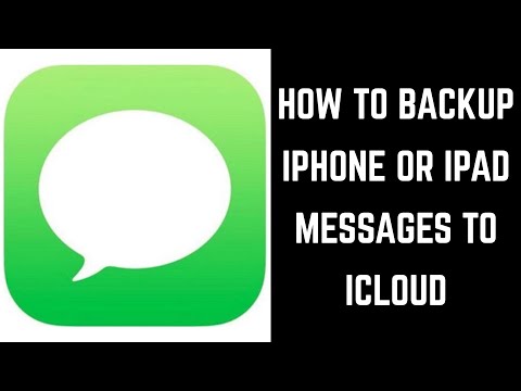 How to Backup iPhone or iPad Messages App to iCloud