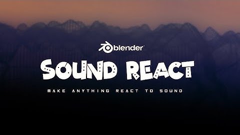 Make light react to music using "Sound React" add-on Blender