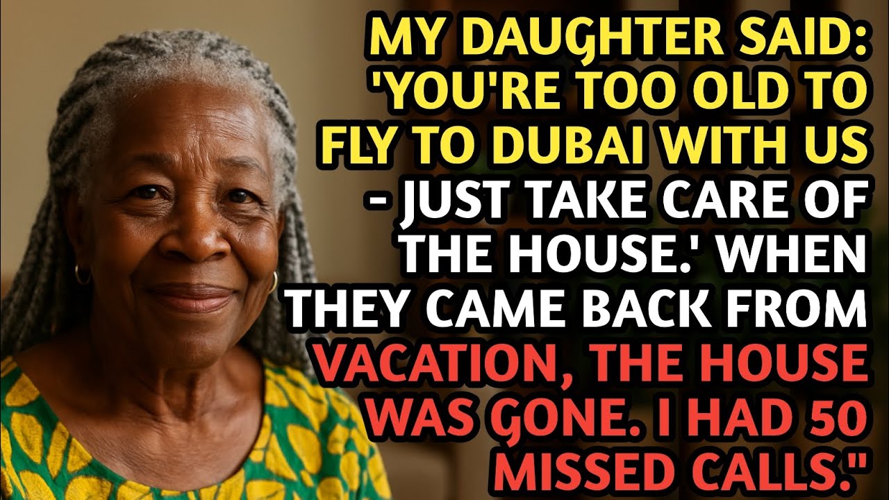 My Daughter Said: “You're Too Old to Fly With Us - Just Take Care of the House”. When They...