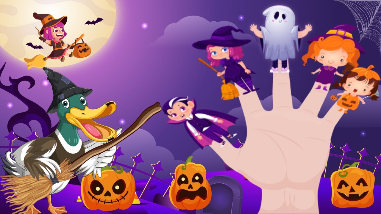 Happy Halloween | Halloween Kids Songs | Monster Finger Family | Five ...