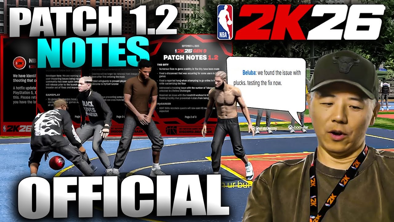 PATCH 1.2 IS LIVE! 🔥 NBA 2K26 NOTES + HUGE GAMEPLAY CHANGES INCOMING | 2K26 UPDATE