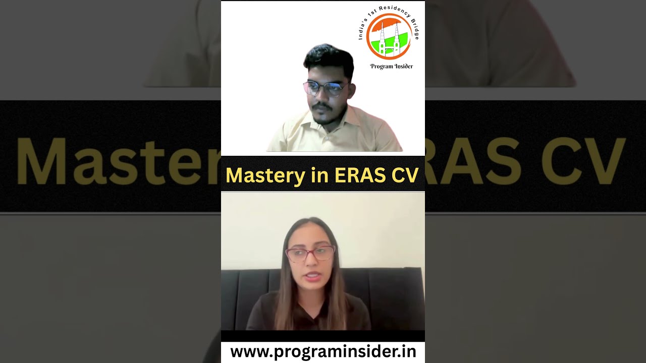 Top ERAS CV Tips Every Residency Applicant Must Know Programinsider ResidencyMatch USMLE ERASCV