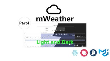 mWeather project part4 light dark theme((react + material-ui + echart + rapidapi ))