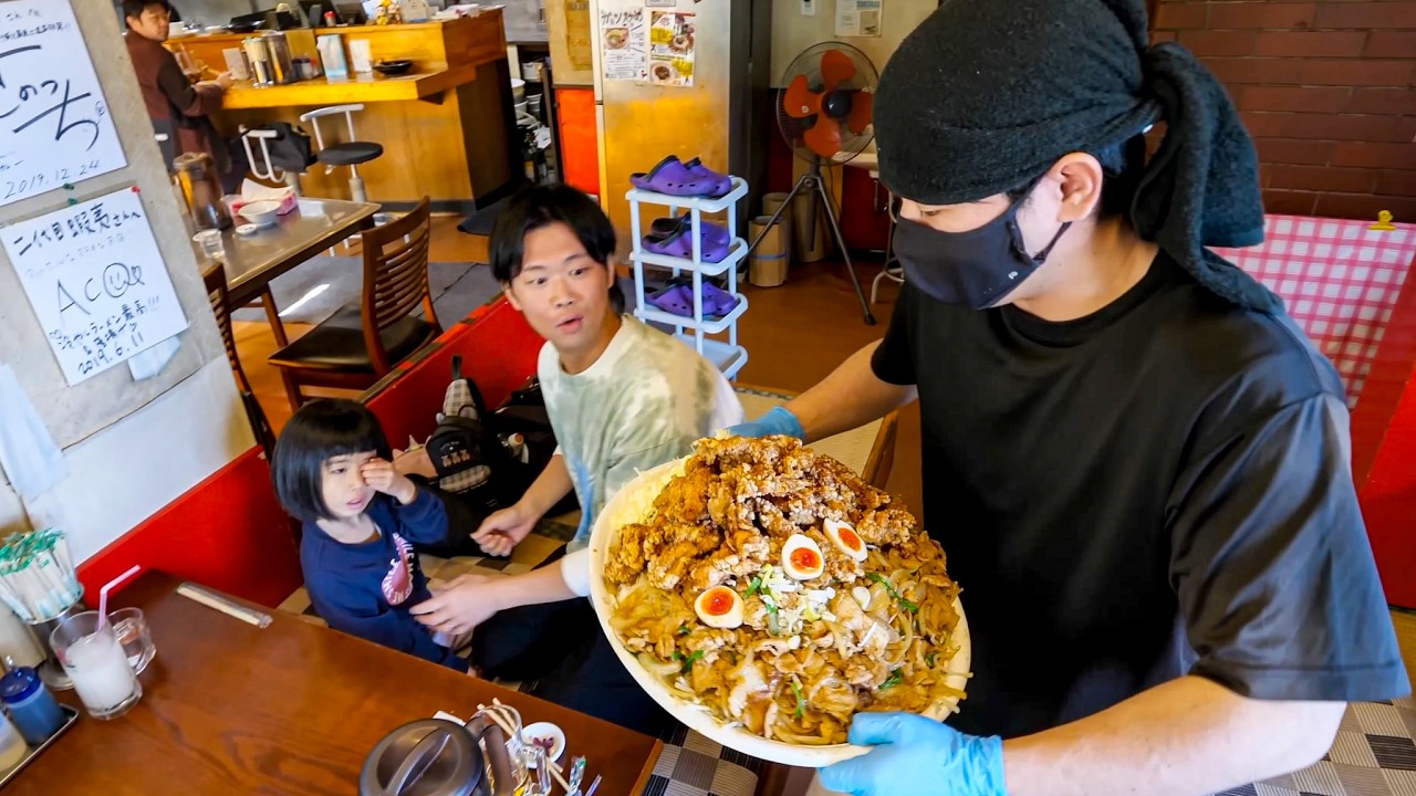 圧巻の鬼盛り料理に店内騒然！提供料理に客全員の視線が集まるガツ盛り腹パン食堂の過激すぎるランチタイム。