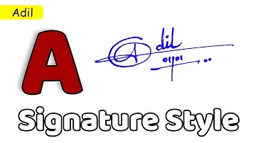 ✅ Adil Name Signature Style | A Signature Style | Signature Style of My Name Adil