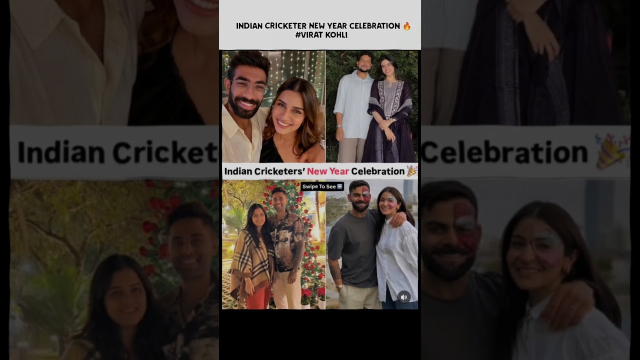 Indian cricketers new year celebration 2026