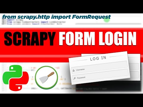 Scrapy Form Login | How to log in to sites using FormRequest | Web Scraping Tutorial