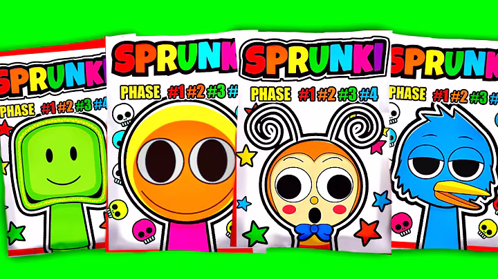 🌈SPRUNKI Blind Bag OC Benikie, Green Bean, Azuri ASMR Phase 1vs2vs3vs4, Squishy