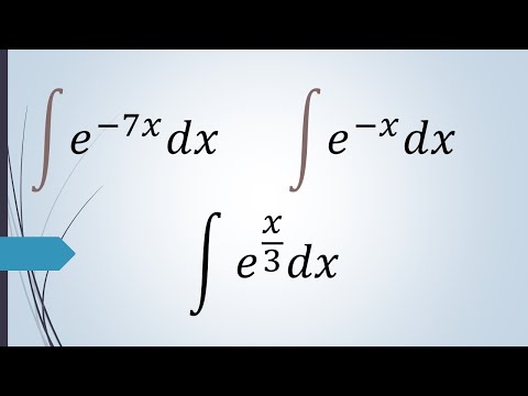integral e^7x and