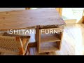 Ishitani  making a single pedestal solid wood desk