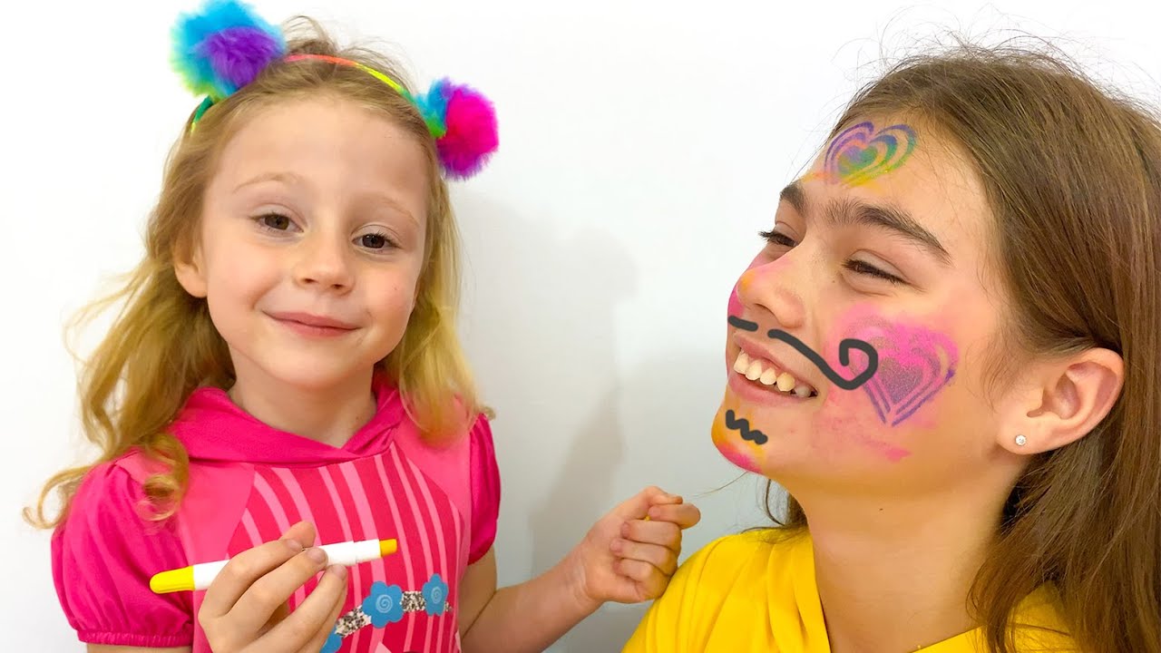 شارك Nastya والأصدقاء في مسابقات ممتعة مختلفة