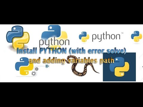 Install python and add variables path with installation error solve
