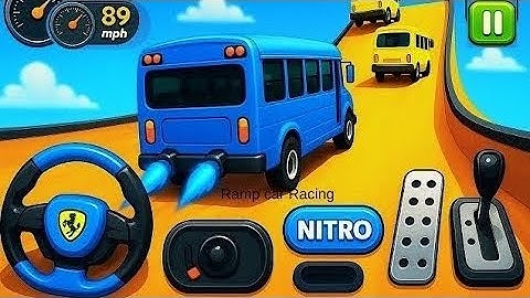 Crazy Bus Mega Ramp Challenge Impossible Tracks Impossible Racing Android Game Play 