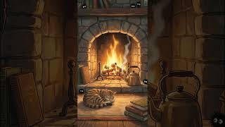 Cozy Fireplace Nights 🔥 | Lofi Chill Ambience for Relaxing, Studying &amp; Sleeping