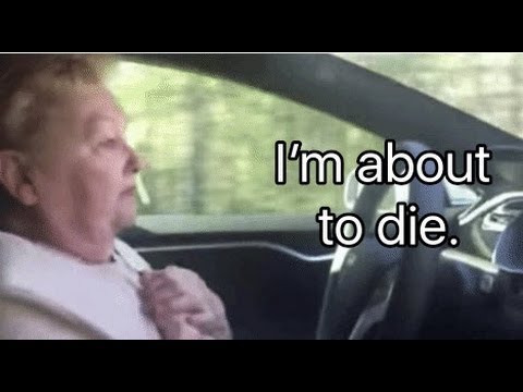 grandma-freaks-out-self-driving-tesla!-funny-video