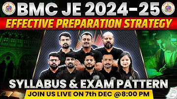 BMC JE 2024-25 Effective Preparation Strategy | Syllabus & Exam Pattern | BMC JE Preparation