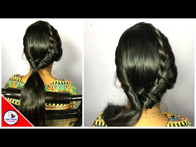 South Indian bridal hair style | South indian wedding hairstyles, Bridal  hair decorations, Indian hairstyles
