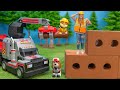 Assistant Helps to build the Paw Patrol Big Truck Stop With Al&#39;s Truck