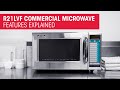 Sharp R-21LVF Commercial Microwave, Medium Duty with 10 Programmable Memories - Plant Based Pros