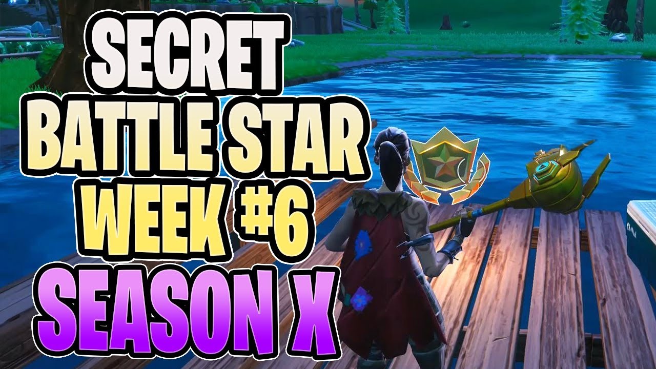 FORTNITE SEASON 10 WEEK 6 SECRET HIDDEN BATTLE STAR THE RETURN LOADING SCREEN LOCATION
