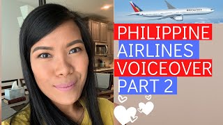 PHILIPPINE AIRLINES VOICE OVER (Part 2) by Ringabag 7,989 views 3 years ago 1 minute, 33 seconds