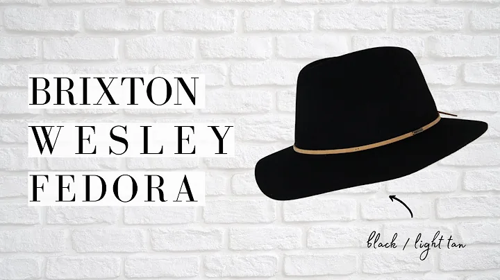 Brixton Wesley Fedora - Black/Light Tan Review!
